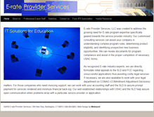 Tablet Screenshot of erateproviderservices.com